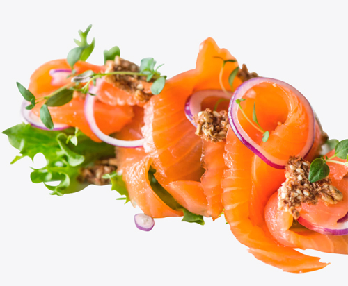 挪威三文魚和鱈魚