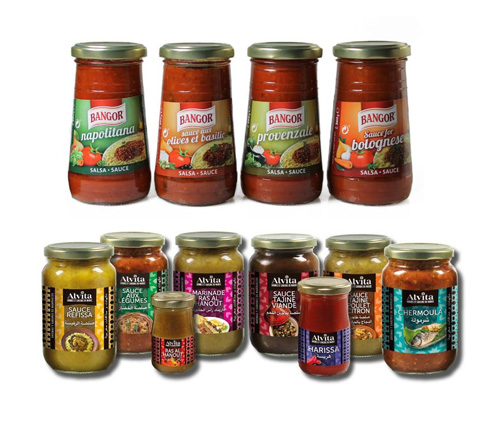 西班牙醬料、腌制蔬菜和冰...