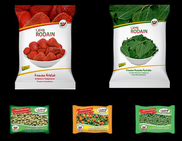 埃及冷凍蔬菜和草莓