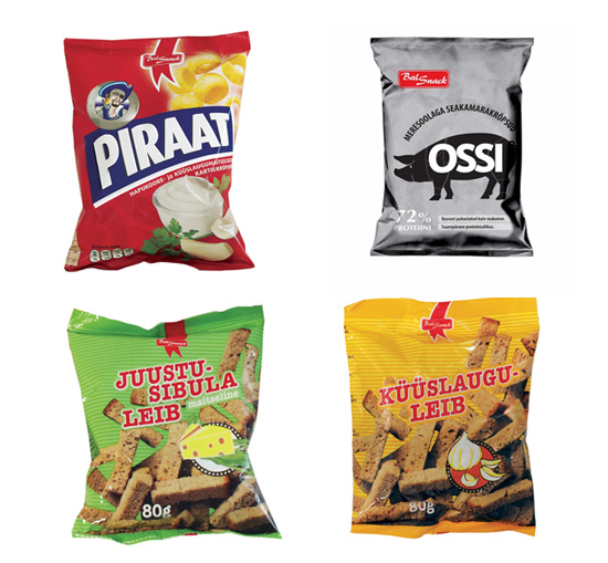 愛沙尼亞膨化食品和面包干
