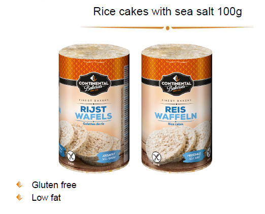 比利時香脆米餅和玉米餅